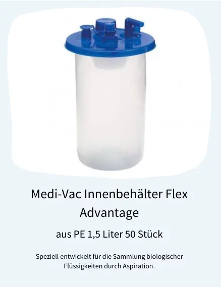 Medi-Vac Innenbehälter Flex Advantage aus PE 1,5 Liter 50 Stück