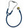 ERKA. Finesse² Child Stethoskop 33 mm Doppelbruststück Messing glanzverchromt umschaltbar Zweikanalschlauch marineblau
