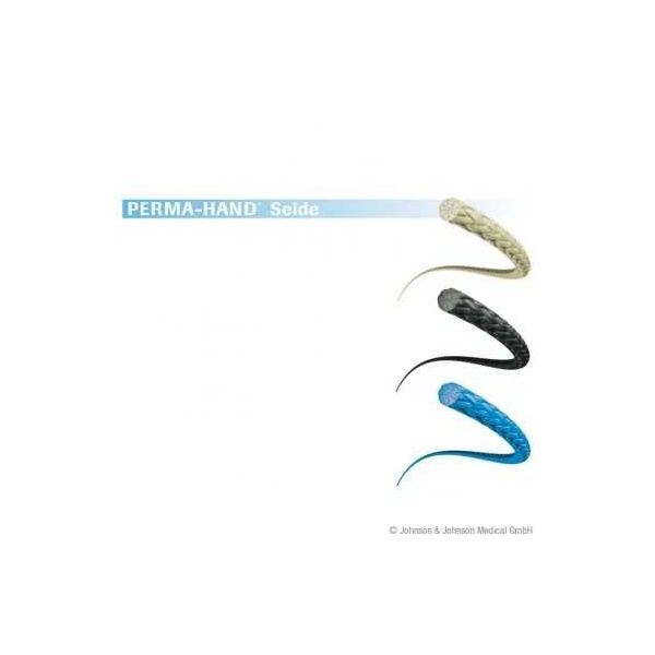 PH-SEIDE J1 3/0=2 schwarz geflochten Nahtmaterial Fadenlänge 45 cm 36 Stück