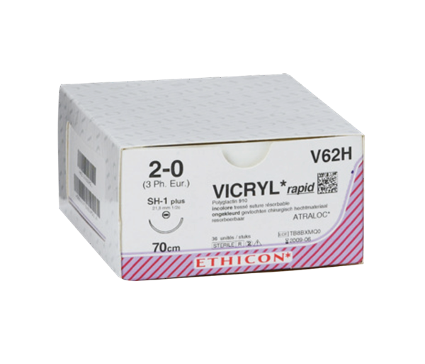 Vicryl ungefärbt geFlasche 2xS14 USP 6-0 Metric 07 45cm  12 Stück