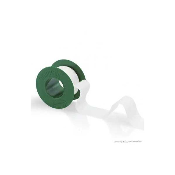 Omnisilk Fixierpflaster 5 m x 1,25 cm,mit Sprengring
