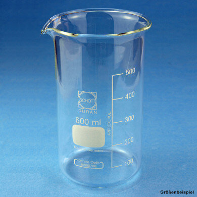 Becherglas mit Teilung 50ml hohe Form