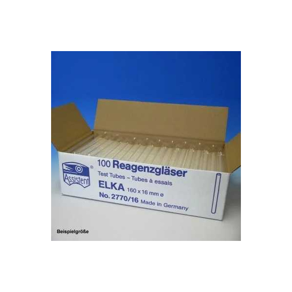Reagenzgläser ELKA, normalwandig 160 mm x Ø 24 mm 50 Stück