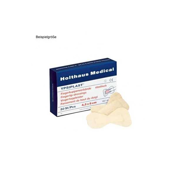 YPSIPLAST Fingerkuppenverband hautfarben 4,5 x 8 cm, elastisch 50 Stück