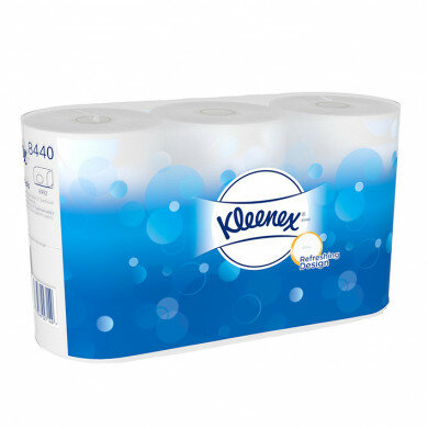 KLEENEX Toilet Tissue 3-lagig weiß 6 x 6 Rollen à 350 Blatt