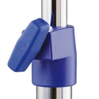 ISS Kunststoffbuchse ultramarineblau RAL5002 montiert mit...