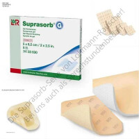 Suprasorb A + Ag Calciumalginat Kompressen steril 5x5cm 8...