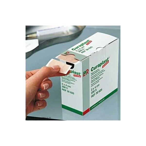 Curaplast Injektionspflaster Sensitive,2 x 4 cm 250 Stück