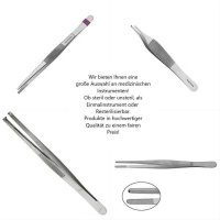 Sentina Pinzetten Standard anatomisch gerade 14cm steril...