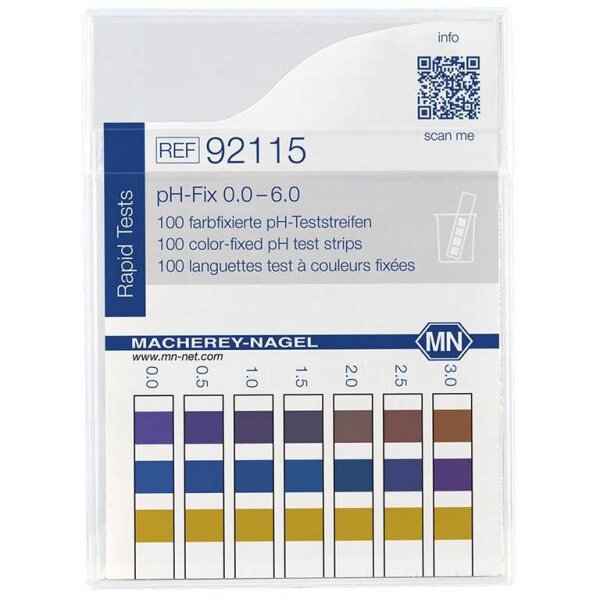 pH-Fix Indikatorstäbchen 0 - 6,0 100 Tücher