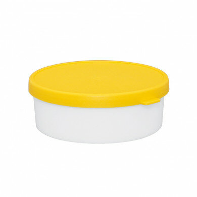 Versandgefäß für Sputumproben-Dose 24ml mit Deckel gelb VE = 100 Stück