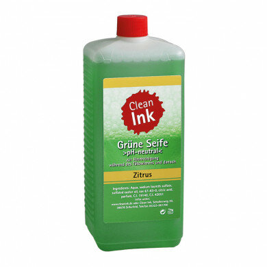 Clean Ink Grüne Seife 1 Liter  Zitrus