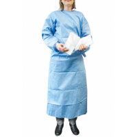 Einmal-OP-Kittel blau Gr. XL steril inkl. 2 Handtücher