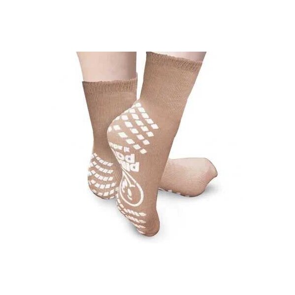 Patientensocken Pillow-Paws Gr. 38 - 42,hellbraun 48 Paar