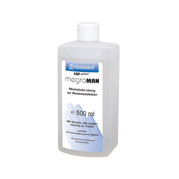 megroMAN 500 ml Händedesinfektion nur für den professionellen Gebrauch