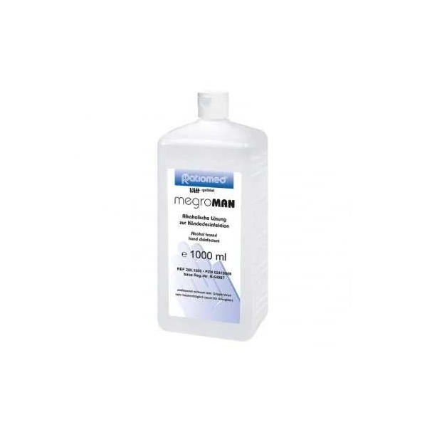 megroMAN 1 Liter Händedesinfektion nur für den professionellen Gebrauch