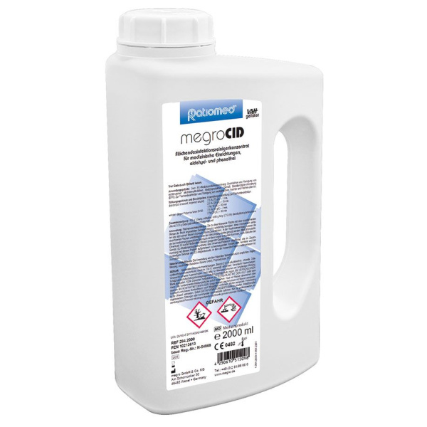 megroCID 2 Liter Flächendesinfektion  * nur für den professionellen Gebrauch *UK = 6 Fl.