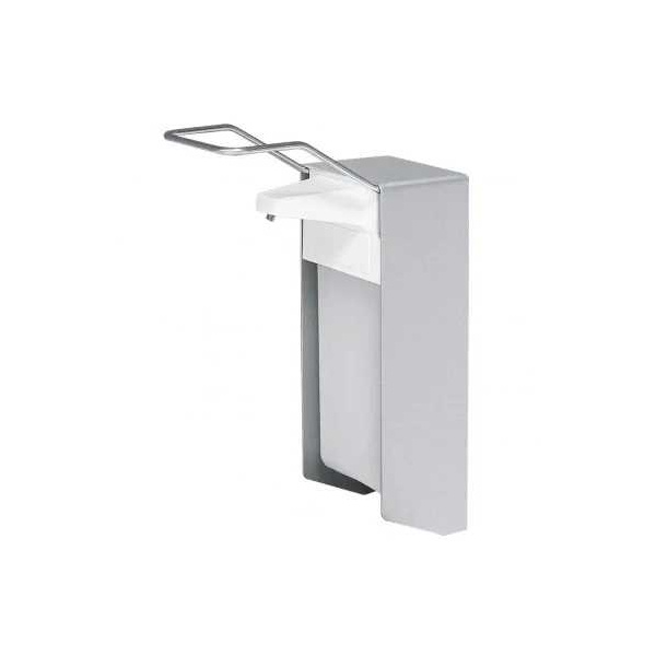 EURO-Armhebel-Wandspender 1000 ml Aluminium, mit langem Armhebel und Leerflasche