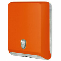 Falthandtuchspender Kunststoff orange H 40 x B 29 x T 13 cm