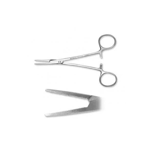 Halst.-Mosquito Arterienklemme megro gerade, gerieft, 12,5 cm