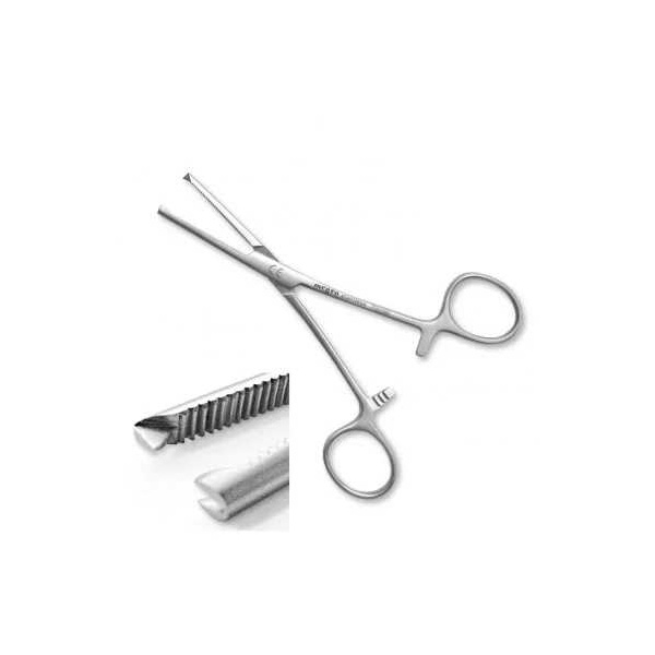 Kocher Arterienklemme megro gerade, gerieft, 14 cm
