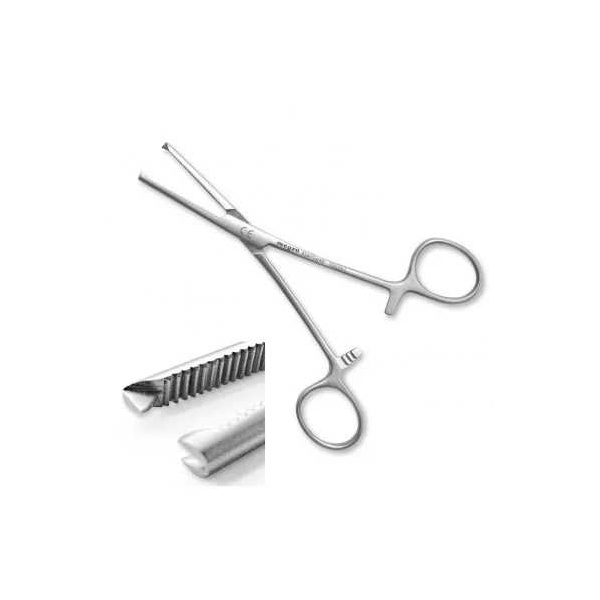 Kocher Arterienklemme megro gerade, gerieft, 16 cm