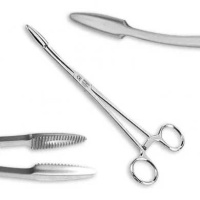 Gross-Maier Kornzange megro gebogen, 20 cm, mit Sperre