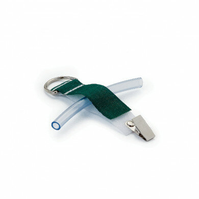 Universal-Schlauchhalter ratiomed OP-FIX mit Clip grünweiß 95x25 cm 25 Stück mit Ring als Aufhänger