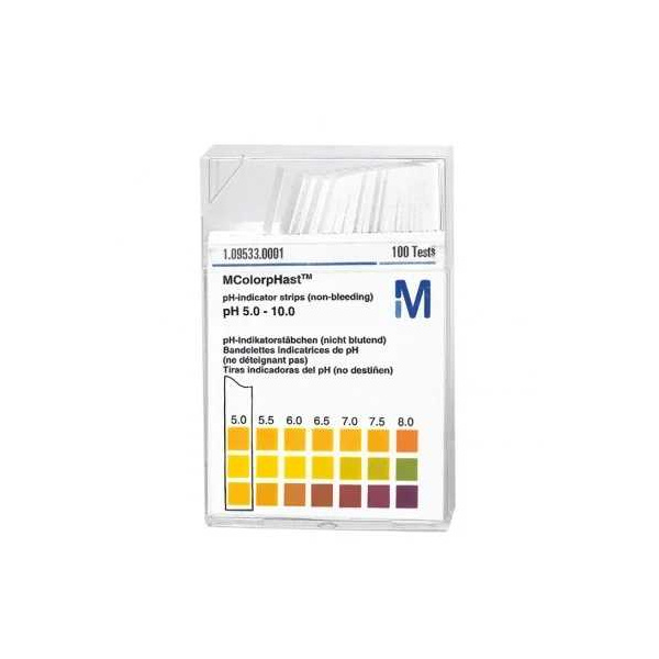 pH-Indikatorstäbchen nicht blutend pH 5-10 Neutralit 1x100 Tücher