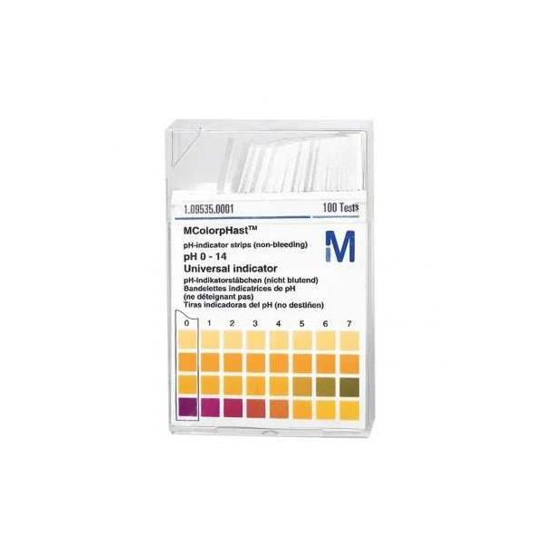 pH-Indikatorstäbchen nicht blutend pH 0-14 Universalindikator 1x100 Tücher