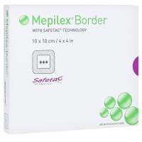 Mepilex Border Schaumverband steril 7,5 x 7,5cm VE = 10 Stück mit Haftrand