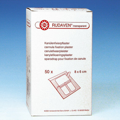 RUDAVEN-transparent Fixierpflaster steril 6 x 8 cm 50 Stück