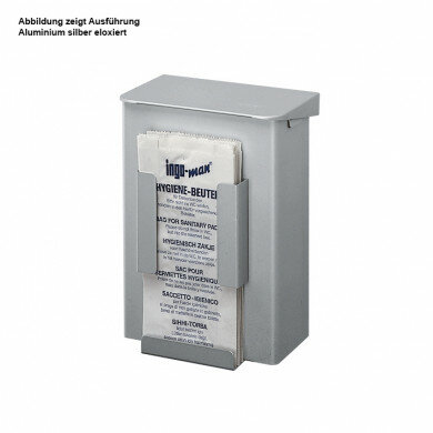 ingo-man Hygiene-Abfallbox 6 Liter AB 6 HB 1 A Aluminium silber eloxiert