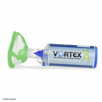 VORTEX Inhalierhilfe mit Kindermaske Frosch grün