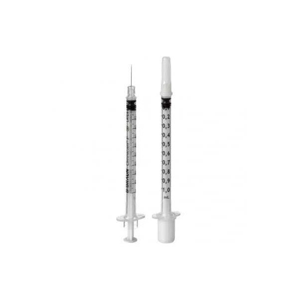 Omnican F Spritzen 1 ml mit integrierter Kanüle 0,30 x 12 mm 100 Stück