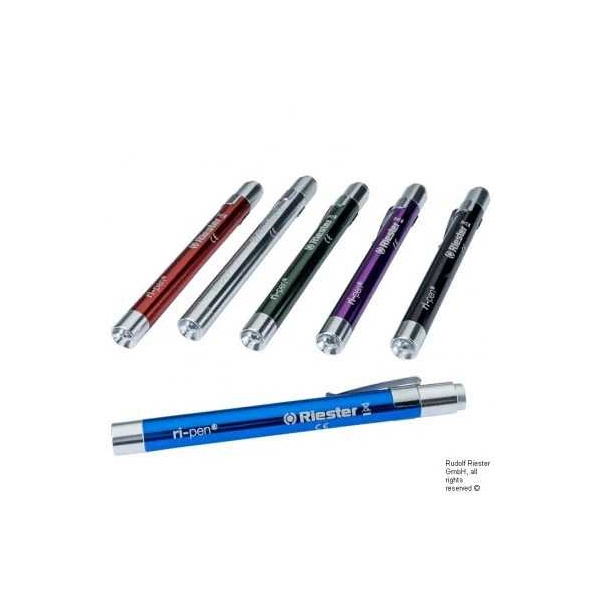 ri-pen Diagnostikleuchten, farblich sortiert, LED 3 V 6 Stück inkl. 2 Batterien Typ AAA