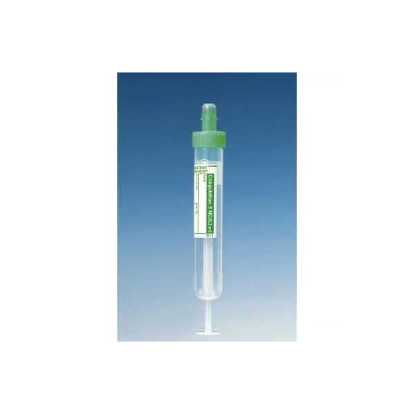 S-Monovetten 8,2 ml, 92 x 15 mm, Citrat 3,2%, Papieretikett, steril 50 Stück