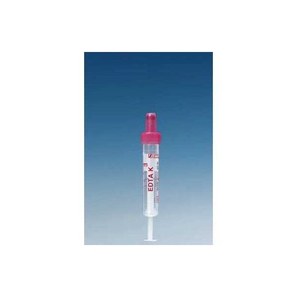 S-Monovetten 2,6 ml, 65 x 13 mm,K3 EDTA, steril 50 Stück transparentes KunststoffetikettUK = 10 Pack
