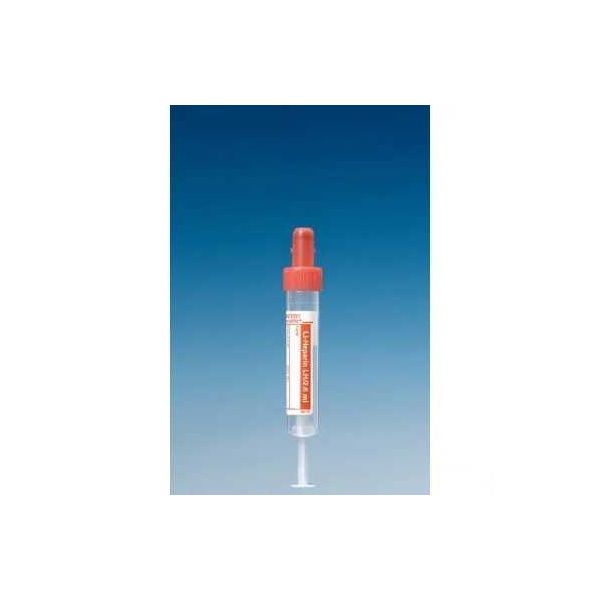 S-Monovetten 2,6 ml, 65 x 13 mm,LH, Papieretikett, steril 50 Stück