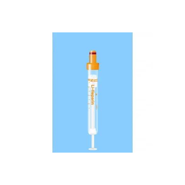 S-Monovetten 4,9 ml, 90 x 13 mm,Lithium-Heparin, steril 50 Stück transparentes KunststoffetikettUK = 10 Pack