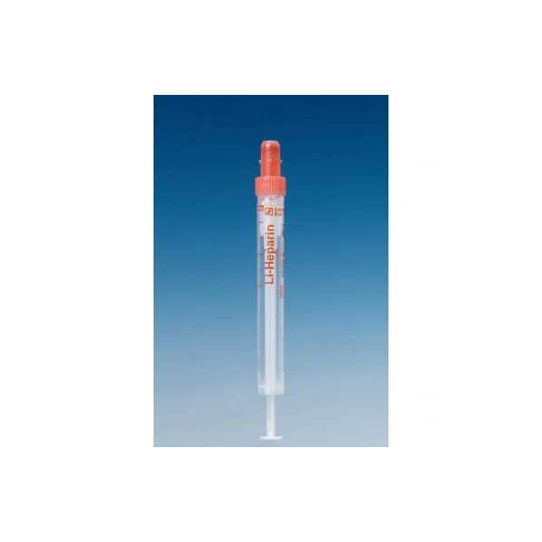 S-Monovetten 4,5ml 92 x 11mm Lithium-Heparin steril 50 Stück transparentes Kunststoffetikett