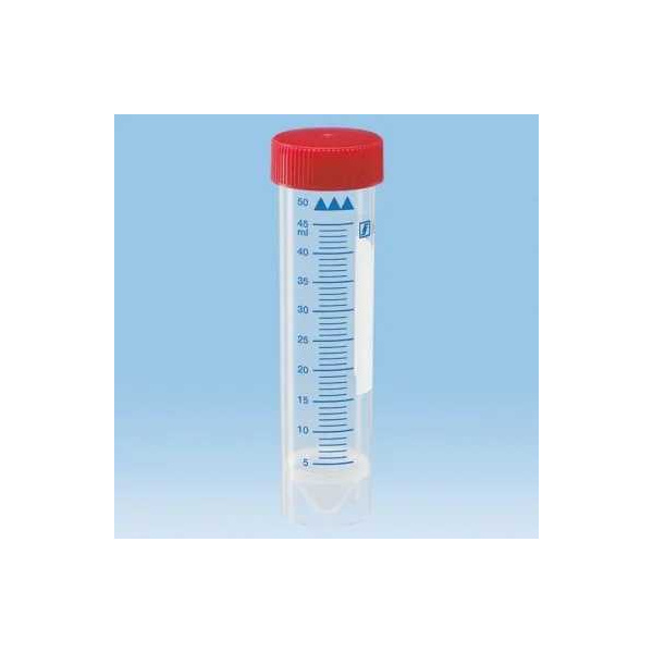 PP-Schraubröhrchen 50 ml, 115 x 28 mm Spitzboden, steril 25 Stück