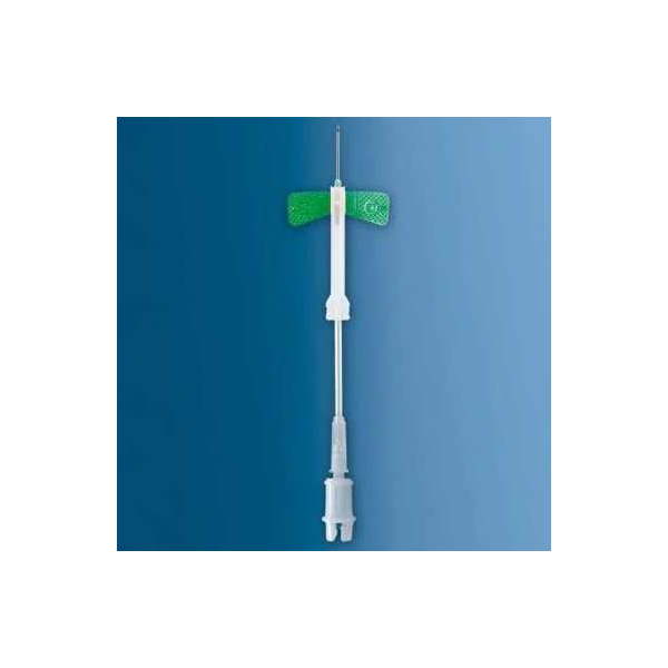 Safety-Multifly-Kanülen Nr.2 21 G x3/4 mit kurzem Schlauch 120 Stück und montiertem Multiadapter 14.1205UK = 4 Pack