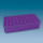 S-Monovette-Rack D 17, violett,50 Bohrungen Ø 17 mm, ohne Griffe