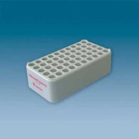 S-Monovette-Rack D 12, grau 50 Bohrungen Ø 12 mm,...