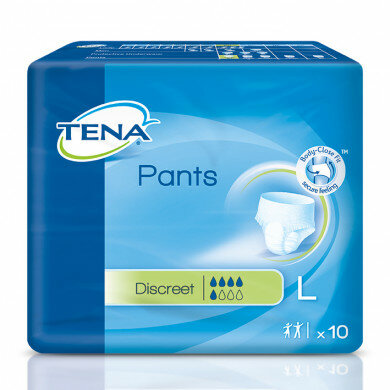 TENA Pants Discreet L Einweghosen lindgrün 4 x 10 Stück