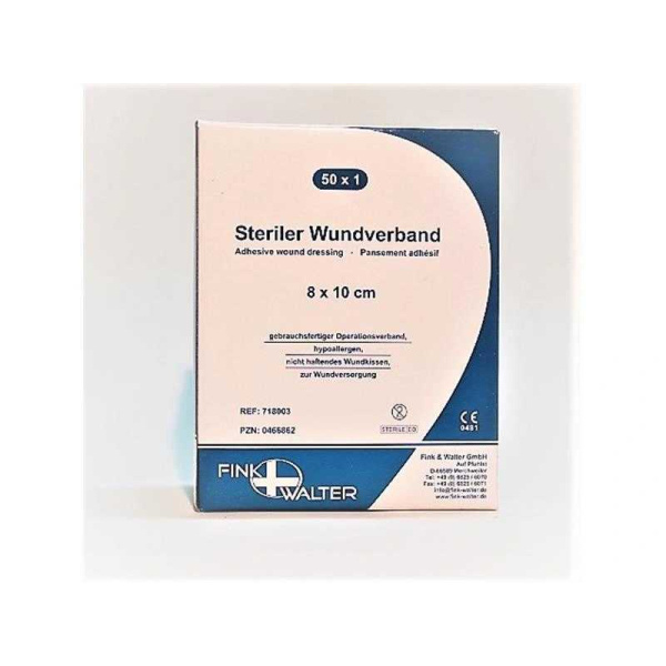 Wundverband 8 x 15cm steril mit Wundkissen VE 50 Stück