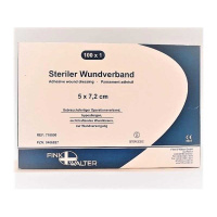 Wundverband STERIL 5x7,2cm, weiß, Packung a 100x1...