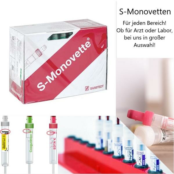 S-Monovette 5,5ml 50 75x153mmSerum transparent Etikett