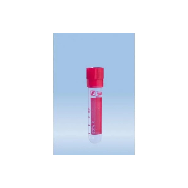 R&ouml;hre 3ml 66x115mm KaliumEDTA mit Druck  100 St&uuml;ck